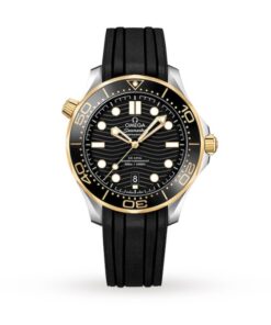 Omega Seamaster Men Automatic Black Rubber Watch O21022422001001