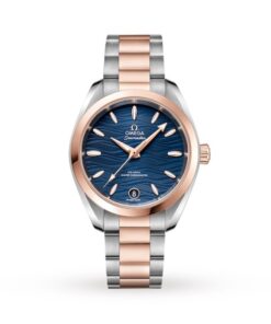 Omega Seamaster Aqua Terra Women Automatic Blue 18ct Rose Gold Watch O22020342003001