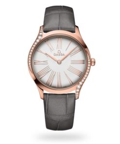 Omega De Ville Women Quartz Silver Leather Watch O42858366002001