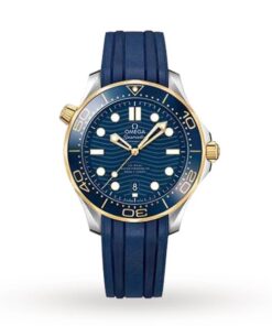 Omega Seamaster Men Automatic Blue Rubber Watch O21022422003001