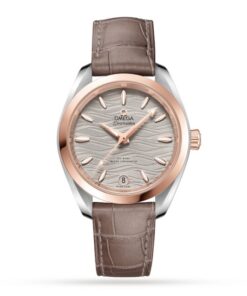 Omega Seamaster Aqua Terra Women Automatic Grey Leather Watch O22023342006001
