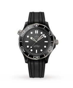 Omega Seamaster Men Automatic Black Rubber Watch O21092442001001