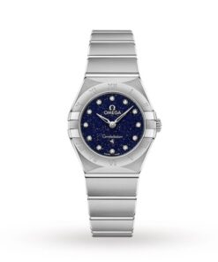 Omega Constellation Women Quartz Blue Stainless Steel Watch O13110256053001