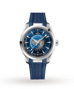 Omega Seamaster Aqua Terra Men Automatic Blue Rubber Watch O22012432203001