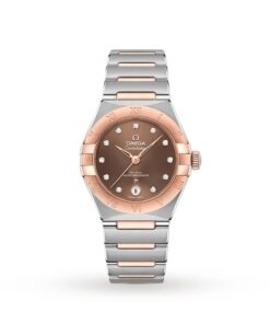 Omega Constellation Women Automatic Brown Stainless Steel Watch O13120292063001