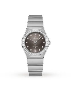 Omega Constellation Women Quartz Grey Stainless Steel Watch O13115286056001