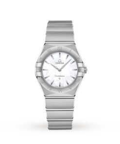 Omega Constellation Women Quartz Mother of Pearl Stainless Steel Watch O13110286005001