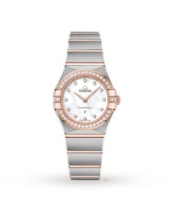 Omega Constellation Women Quartz Mother of Pearl Stainless Steel Watch O13125256055001