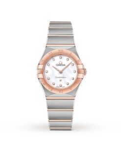 Omega Constellation Women Quartz Mother of Pearl Stainless Steel Watch O13120256055001