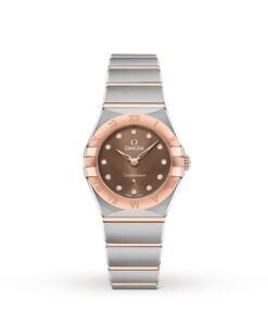Omega Constellation Women Quartz Brown Stainless Steel Watch O13120256063001