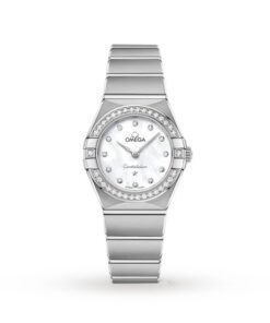 Omega Constellation Women Quartz Mother of Pearl Stainless Steel Watch O13115256055001