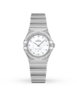 Omega Constellation Women Quartz Mother of Pearl Stainless Steel Watch O13110256055001