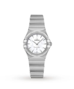 Omega Constellation Women Quartz Mother of Pearl Stainless Steel Watch O13110256005001