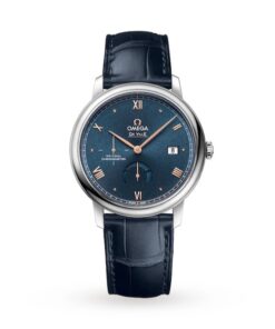 Omega De Ville Men Automatic Blue Leather Watch O42413402103003