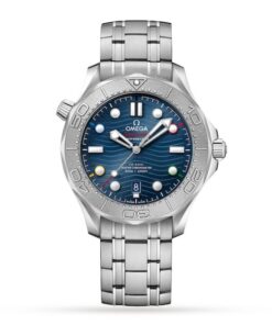 Omega Seamaster Men Automatic Blue Stainless Steel Watch O52230422003001