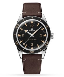 Omega Seamaster Men Automatic Black Calf Watch O23432412101001