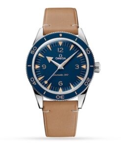 Omega Seamaster Men Automatic Blue Calf Watch O23432412103001
