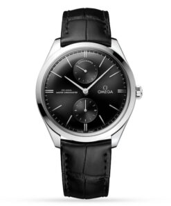 Omega Tresor Men Black Alligator Watch O43513402201001