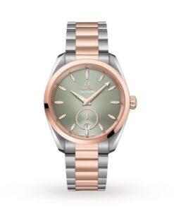 Omega Seamaster Aqua Terra Women Automatic Green Stainless Steel & 18ct Rose Gold Watch O22020382010001