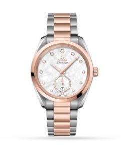Omega Seamaster Aqua Terra Women Automatic White Stainless Steel & 18ct Rose Gold Watch O22020382055002