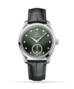 Omega Aquaterra Women Automatic Green Leather Watch O22013382060001