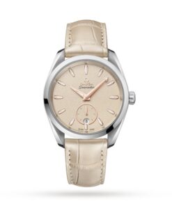 Omega Seamaster Aqua Terra Women Automatic Beige Leather Watch O22013382009001