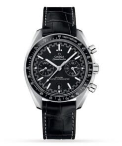 Omega Speedmaster Men Automatic Black Calf Watch O32933445101001