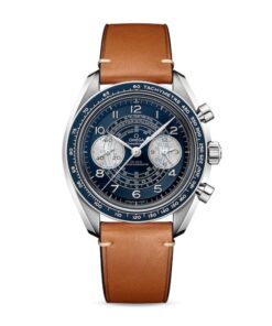 Omega Speedmaster Men Automatic Blue Leather Watch O32932435103001