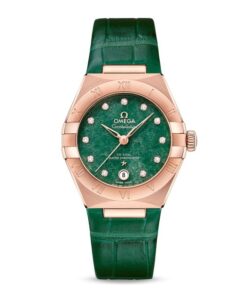Omega Constellation Women Automatic Green Leather Watch O13153292099002