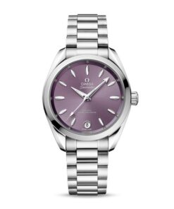 Omega Aquaterra Women Automatic Purple Stainless Steel Watch O22010342010002