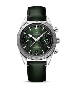 Omega Speedmaster Men Automatic Green Leather Watch O33212415110001
