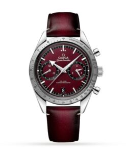 Omega Speedmaster Men Automatic Red Leather Watch O33212415111001