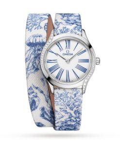 Omega De Ville Women Quartz White Fabric Watch O42817266004001