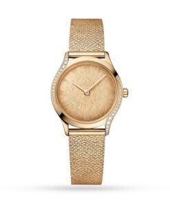 Omega De Ville Women Quartz Gold 18ct Yellow Gold Watch O42855266099001