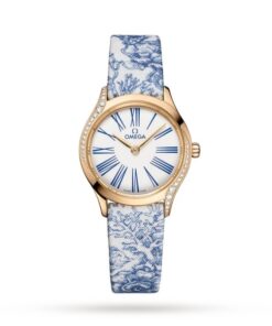 Omega De Ville Women Quartz White Fabric Watch O42857266004001