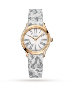 Omega De Ville Women Quartz White Fabric Watch O42857266004002
