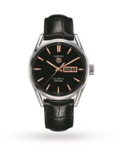 TAG Heuer Carrera Men Automatic Black Stainless Steel Watch WAR201C.FC6266