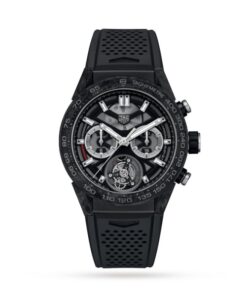 TAG Heuer Carrera Men Automatic Black Rubber Watch CAR5A8W.FT6071