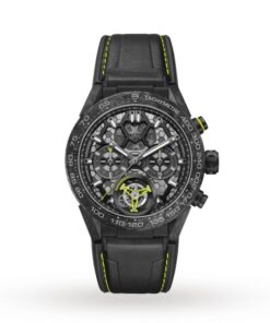 TAG Heuer Carrera Men Automatic Grey Rubber Watch CAR5A8K.FT6172