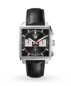 TAG Heuer Monaco Men Automatic Black Alligator Watch CBL2113.FC6177