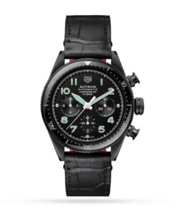 TAG Heuer Autavia Men Automatic Black Alligator Watch CBE511C.FC8280