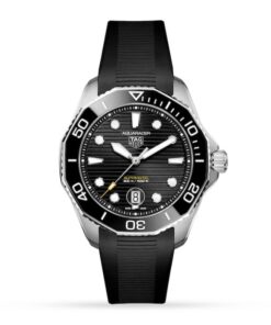 TAG Heuer Aquaracer Men Automatic Black Rubber Watch WBP201A.FT6197