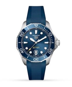 TAG Heuer Aquaracer Men Automatic Blue Rubber Watch WBP201B.FT6198