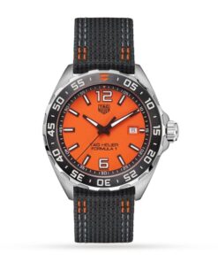 TAG Heuer Formula 1 Men Quartz Orange Canvas Watch WAZ101A.FC8305