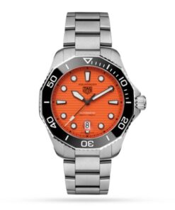 TAG Heuer Aquaracer Men Automatic Orange Stainless Steel Watch WBP201F.BA0632