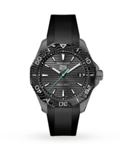TAG Heuer Aquaracer Men Automatic Black Leather Watch WBP1112.FT6199