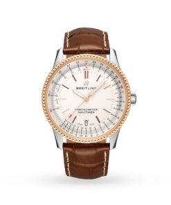 Breitling Navitimer Men Automatic Silver Leather Watch U17325211G1P1