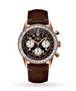 Breitling Navitimer Men Automatic Brown Leather Watch RB0910371B1X1