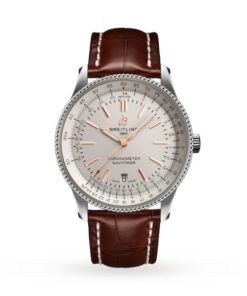 Breitling Navitimer Men Automatic Silver Leather Watch A17326211G1P1