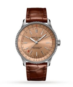 Breitling Navitimer Women Automatic Brown Crocodile Watch A17395201K1P1